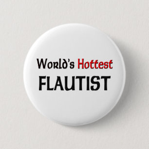 Weltheißester Flautist Button