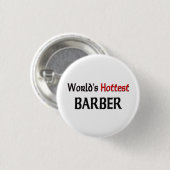 Weltheißester Friseur Button (Vorne & Hinten)