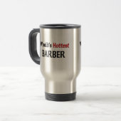 Weltheißester Friseur Reisebecher (Vorderseite Links)