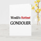 Weltheißester Gondoliere Karte (Gelbe Blume)