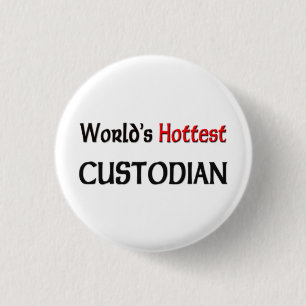 Weltheißester Hausmeister Button
