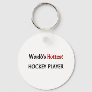 Weltheißester Hockey-Spieler Schlüsselanhänger