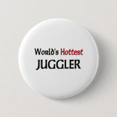 Weltheißester Jongleur Button (Vorderseite)