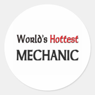 Weltheißester Mechaniker Runder Aufkleber