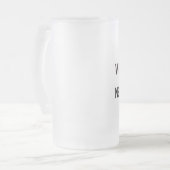 Weltheißester Neurologe Mattglas Bierglas (Vorderseite Links)