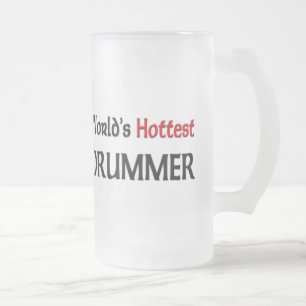 Weltheißester Schlagzeuger Mattglas Bierglas