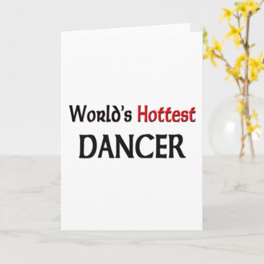 Weltheißester Tänzer Karte (Gelbe Blume)