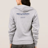 Weltherzeln - Frauengrau Hoodie (Rückseite)