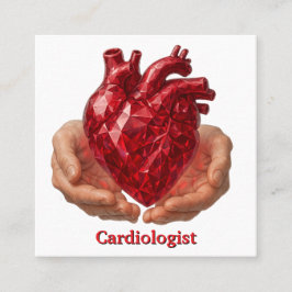 Weltherztag Quadratische Visitenkarte