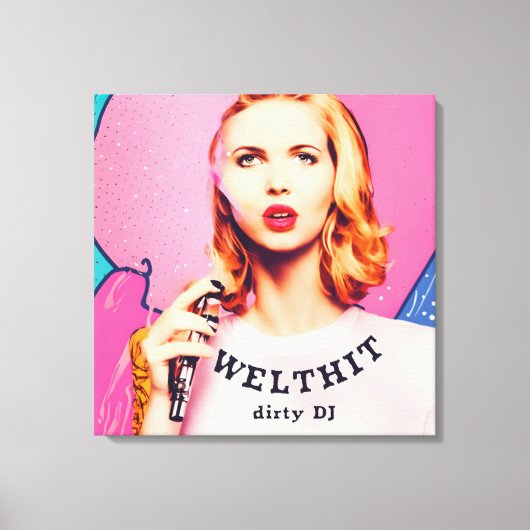 WELTHIT, blond Ladies - Pop Art Serie Leinwanddruck (Vorderseite)