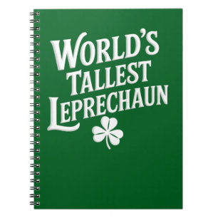 Welthöchster Leprechaun Irish St. Patrick's Day Notizblock