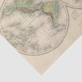 Welthypsometric Karten Seidenpapier (Ausschnitt)