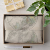 Welthypsometric Karten Seidenpapier (Geschenk)