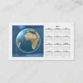 Weltinternationale Kugel-Visitenkarte /2012 Cldr Visitenkarte (Rückseite)