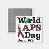 WELTJAHRESTAG MAGNET (Vorderseite/Rückseite)