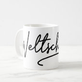 Weltjugend, deutsches Wort, Welt Kaffeetasse (Vorderseite Links)
