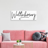 Weltjugend, deutsches Wort, Welt Leinwanddruck (Insitu (Wohnzimmer))