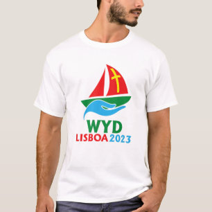 Weltjugendtag 2023 Zeichnend Inspiriertes JMJ WYD T-Shirt