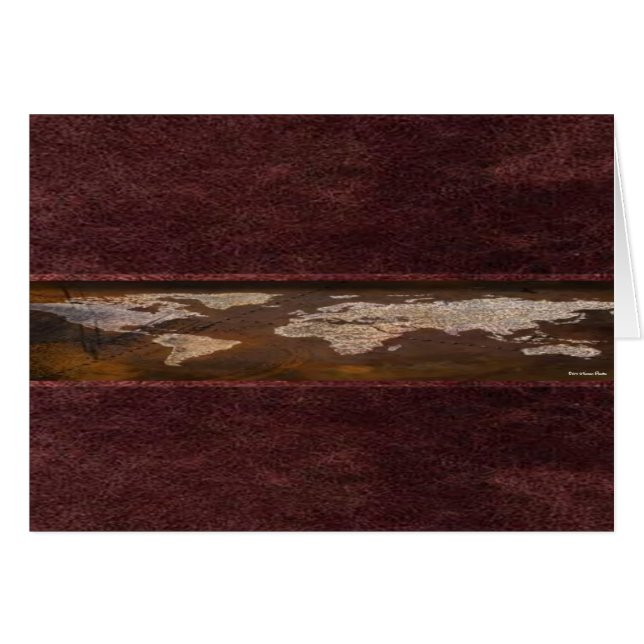 Weltkarte (Vorderseite (Horizontal))