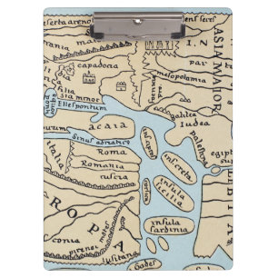 WELTKARTE2. jahrhundert Klemmbrett