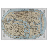 WELTKARTE2. jahrhundert Schneidebrett (Vorderseite)