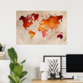 Weltkarte 13 poster (Heimbüro)