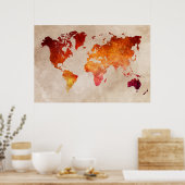 Weltkarte 13 poster (Küche)