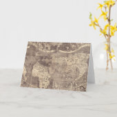 Weltkarte 1507 Martins Waldseemuller Karte (Gelbe Blume)