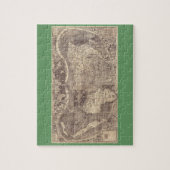 Weltkarte 1507 Martins Waldseemuller Puzzle (Vertikal)