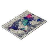 Weltkarte 15 notizblock (Linke Seite)