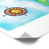 Weltkarte 15 poster (Ecke)