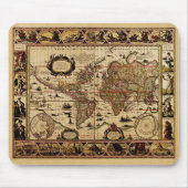 Weltkarte 1635 mousepad (Vorne)