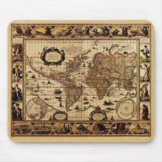 Weltkarte 1635 mousepad (Vorne)