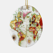 Weltkarte 1675 keramik ornament (Rechts)
