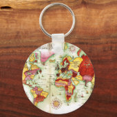 Weltkarte 1675 schlüsselanhänger (Vorderseite)