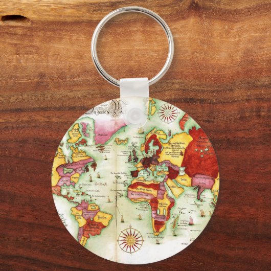 Weltkarte 1675 schlüsselanhänger (Vorderseite)