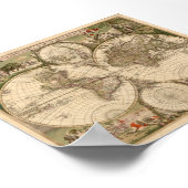 Weltkarte 1689 poster (Ecke)