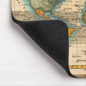 Weltkarte 1700er antike Kontinente Mousepad (Ecke)