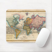 Weltkarte 1700er Jahre Antike Mousepad (Mit Mouse)