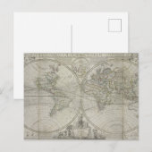 Weltkarte | 1736 postkarte (Vorne/Hinten)