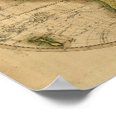 Weltkarte - 1795 poster (Ecke)