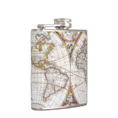 WELTKARTE, 17. Jahrhundert Flachmann (Rechts)