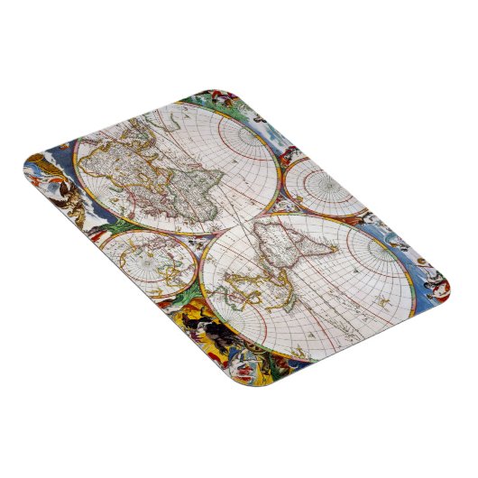 WELTKARTE, 17. JAHRHUNDERT MAGNET (Rechte Seite)