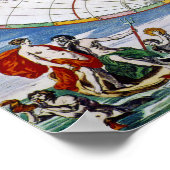 WELTKARTE, 17. JAHRHUNDERT POSTER (Ecke)