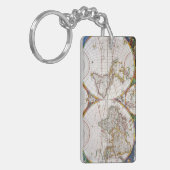 WELTKARTE, 17. Jahrhundert Schlüsselanhänger (Vorderseite links)