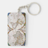 WELTKARTE, 17. Jahrhundert Schlüsselanhänger (Rückseite)