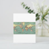 Weltkarte 1919 postkarte (Stehend Vorderseite)