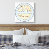 WELTKARTE, 1. JAHRHUNDERT LEINWANDDRUCK (Insitu (Schlafzimmer))