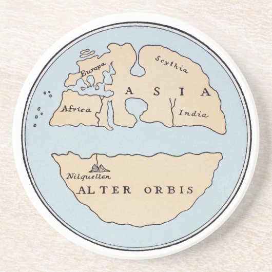WELTKARTE, 1. Jahrhundert Untersetzer (Vorne)
