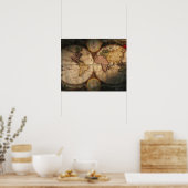 Weltkarte 2 poster (Küche)